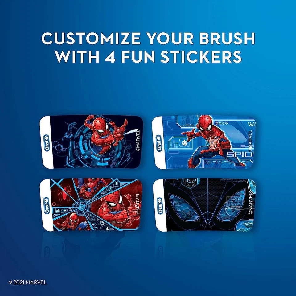 Oral-B Kids Electric Toothbrush Featuring Marvel's Spiderman, for Kids 3+ - Image 4 of 4