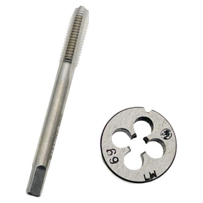M7 X 1 Tap and Die Set Left Hand M7X1 Machine Thread Tap and Round