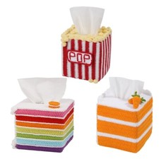 Tissue Box Crochet Set for Kid Adult Beginner Includes Step-by-Step Instruction