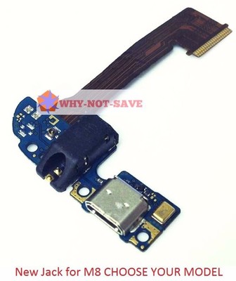 Headphone Audio Jack USB Charger Charging Port Replacement Part for HTC One M8