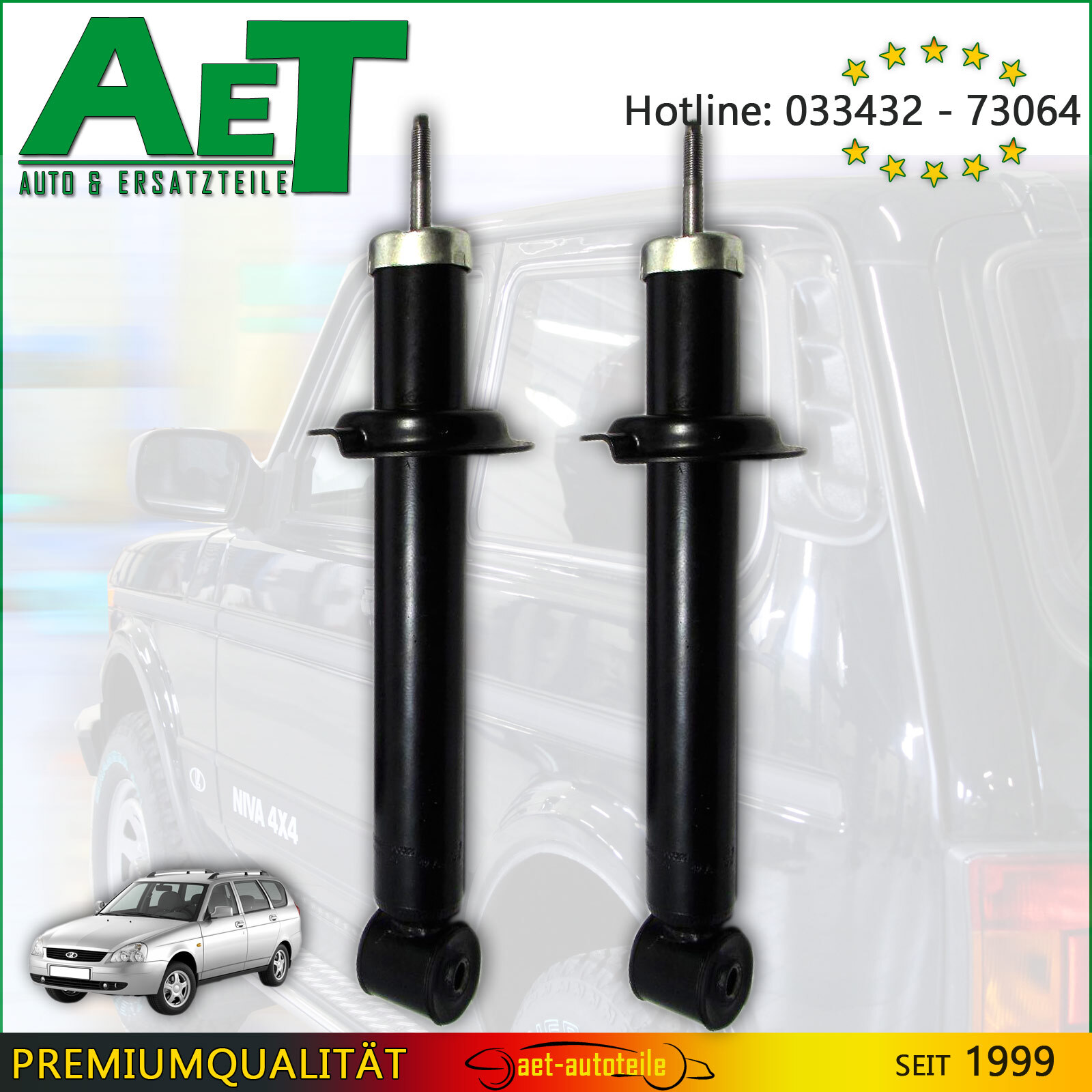 2X LADA PRIORA STOßDÄMPFER FEDERBEIN HINTEN - 2170-2915004