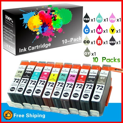 Cartucce Compatibili Per Canon Pixma Pro-10 Pro-10S PGI-72 - Foto 7