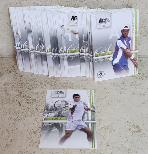 2007 Ace Authentic Tennis Complete Base Set – Djokovic Rookie Nadal Kournikova