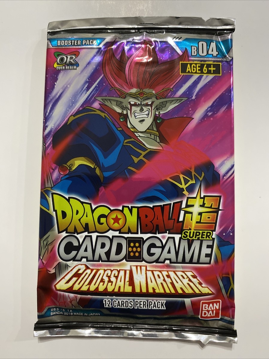 ドラゴンボール超 CARD GAME COLOSSAL WARFARE DragonBall Super Card Game Colossal Warfare Booster Pack Art3 New
