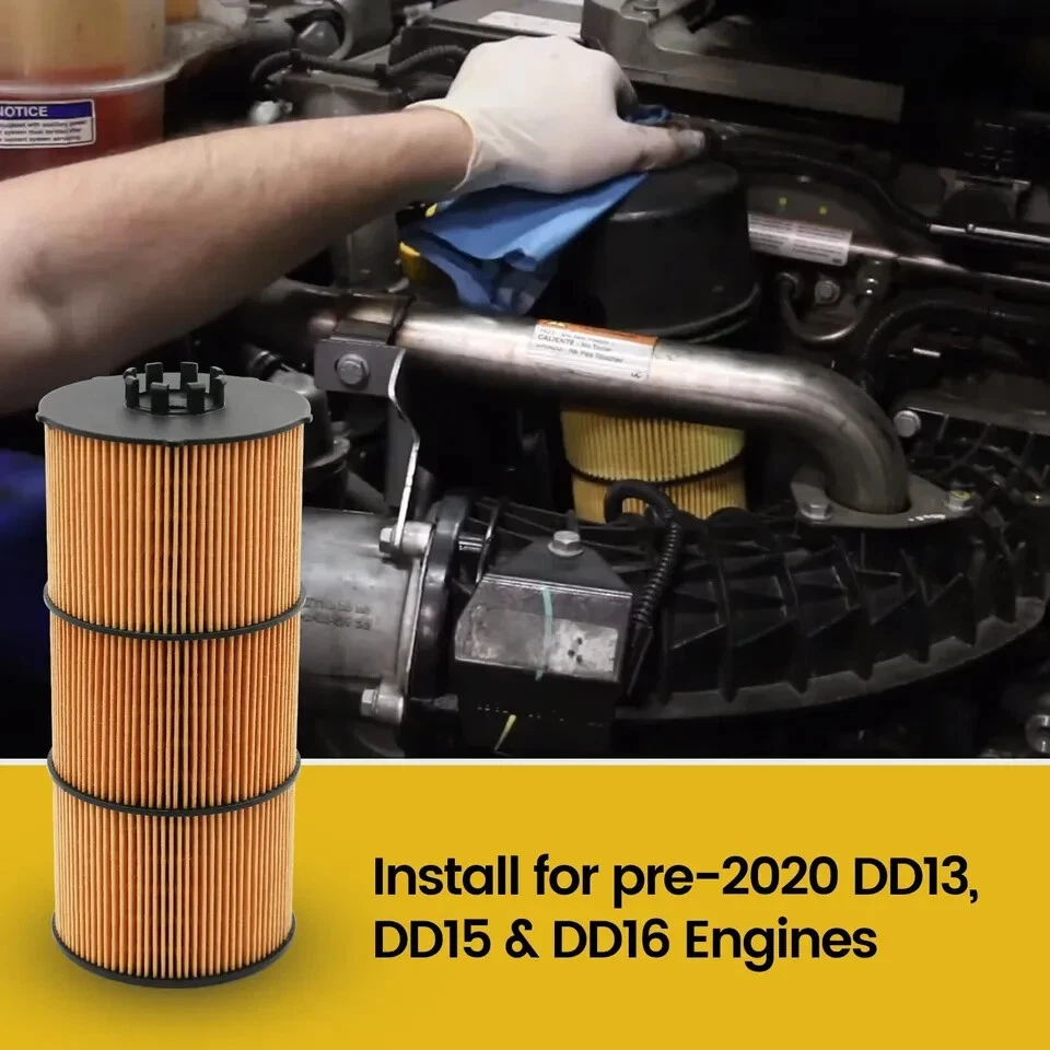 12X LF17511 Oil Filter Fit :Freightliner Mercedes Western Star Detroit Diesel US - Image 3 of 4