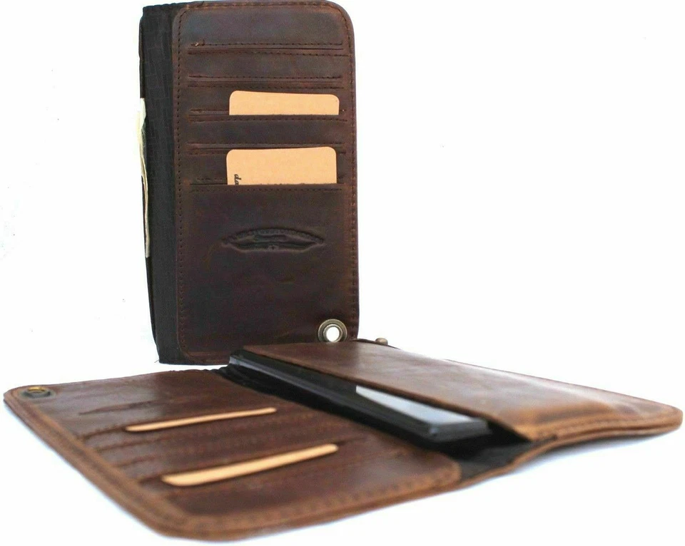 Genuine vintage leather Case For For LG Nexus 5 / 4 book wallet handmade slim uk - Изображение 3 из 4