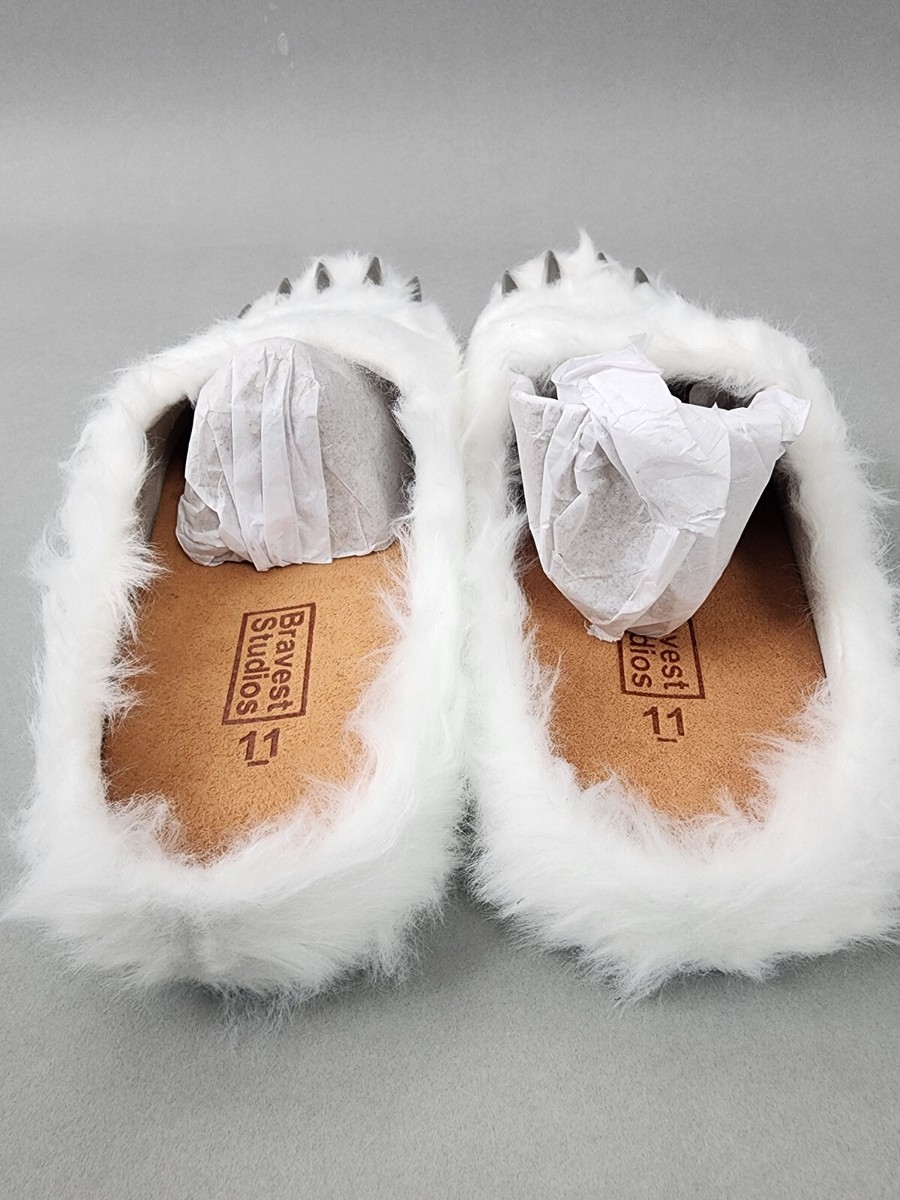 新品‼︎ BRAVEST STUDIOS WHITE BEAR CLAW MULE BRAVEST STUDIOS BEAR CLAW MULES WHITE 24SSBEARWH – Shoe