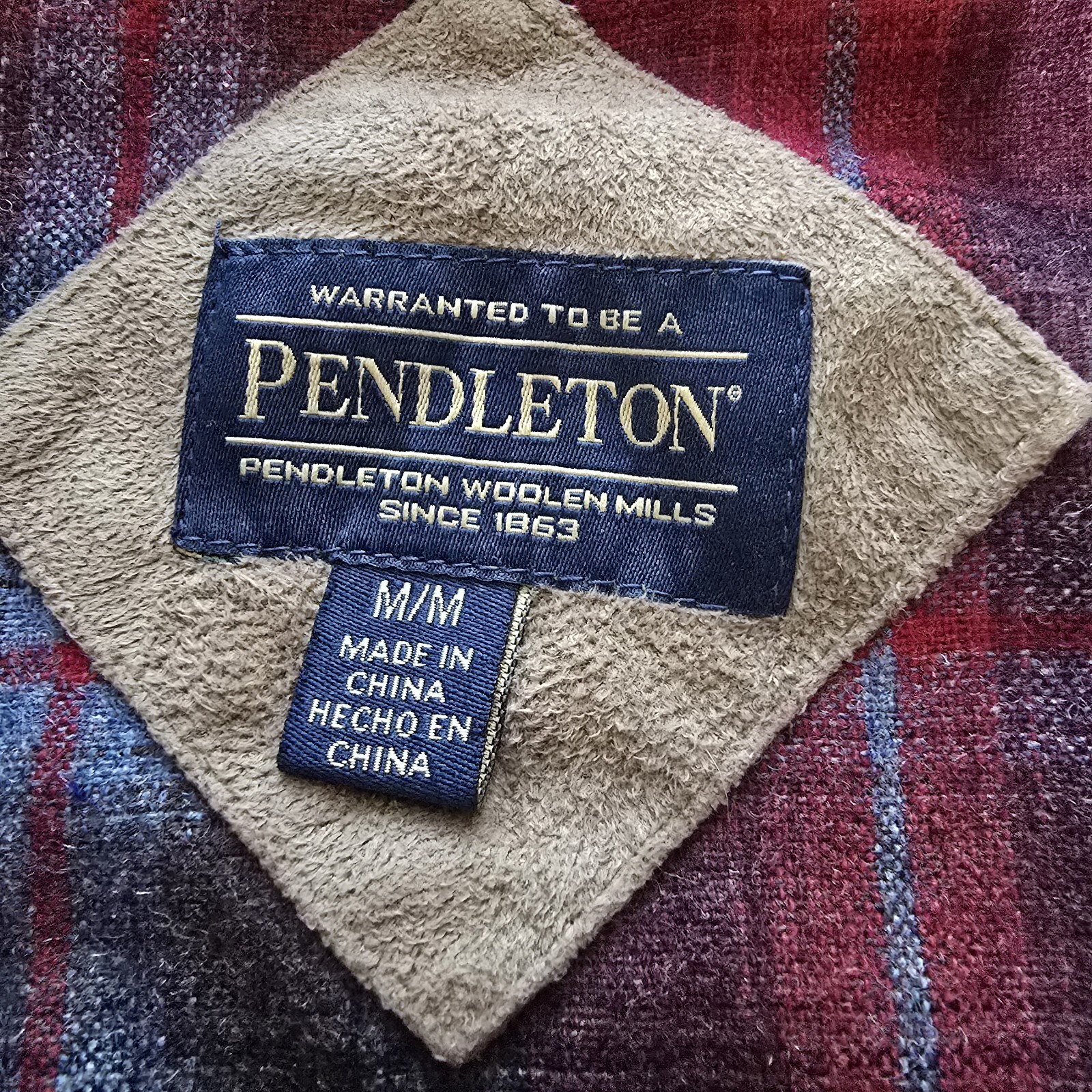 Pendleton Wms M Burgundy Bumpy Texture Acrylic Wa… - image 8