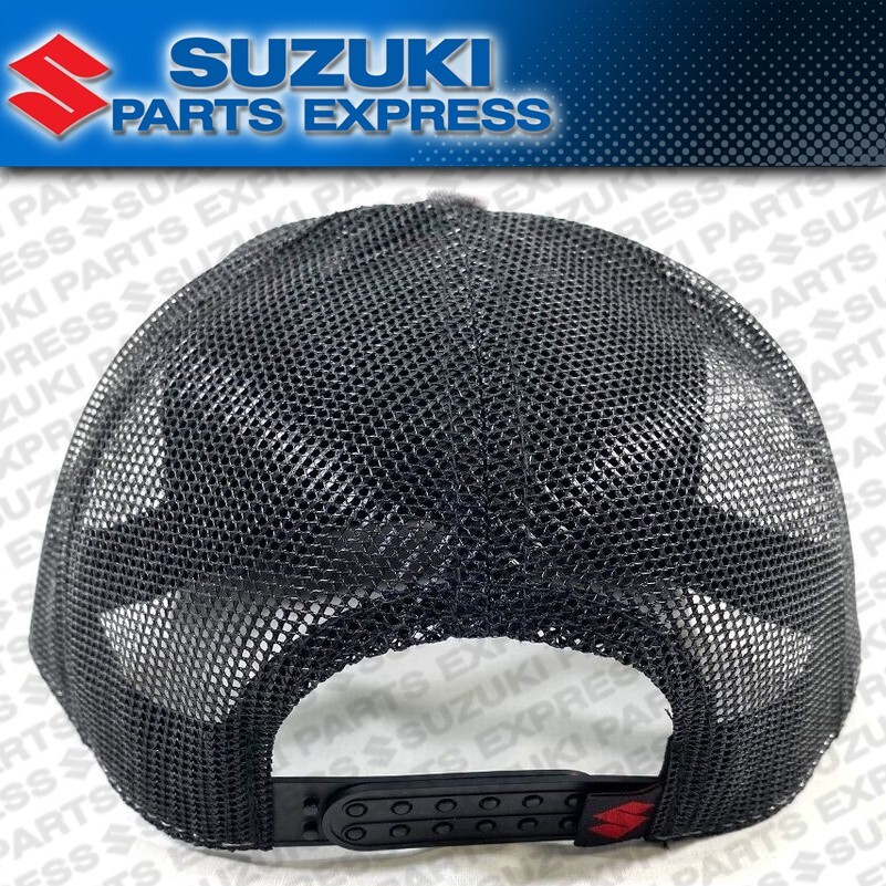 NEW SUZUKI HAYABUSA KANJI MESH HAT CAP LIGHT HEATHER GREY SNAP