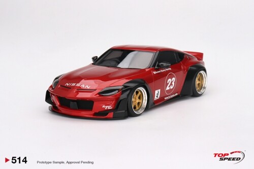 TOP SPEED 1/18 NISSAN FAIRLADY Z (RZ34) PANDEM PASSION RED TS0514