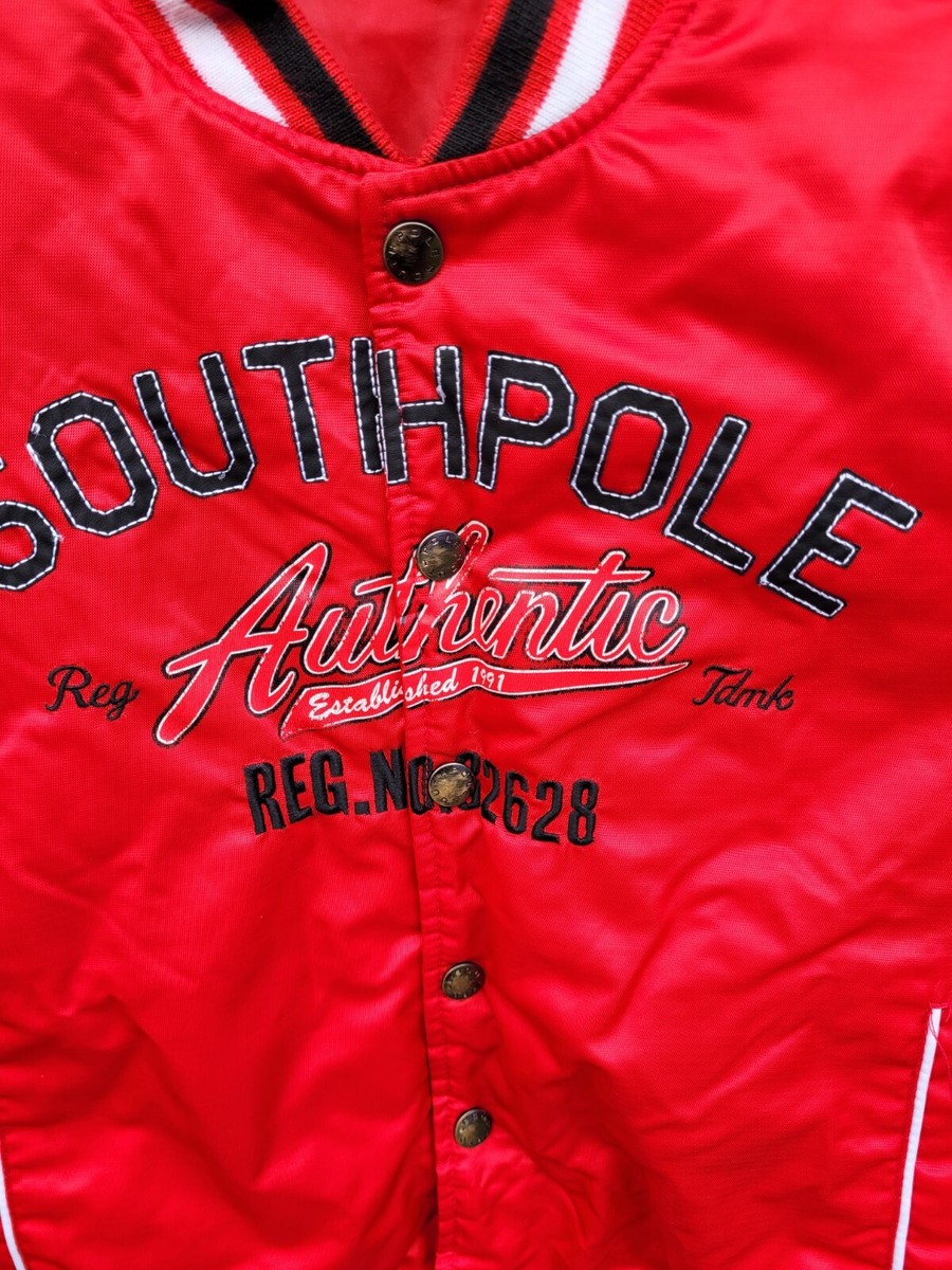 SOUTHPOL スタジャン 　XXL bboy Southpole Bomber Jacket Kids Size XL Red | eBay