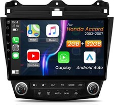 For Honda Accord 2003-2007 Apple CarPlay Android 12 Car Stereo Radio GPS WIFI FM