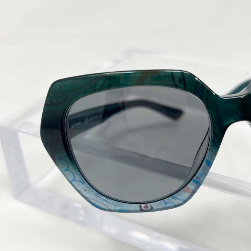 ETRO ET 608S 538 Sunglasses Blue Paisley Gradient 70s Retro Designer Italy READ* - Image 2 of 4
