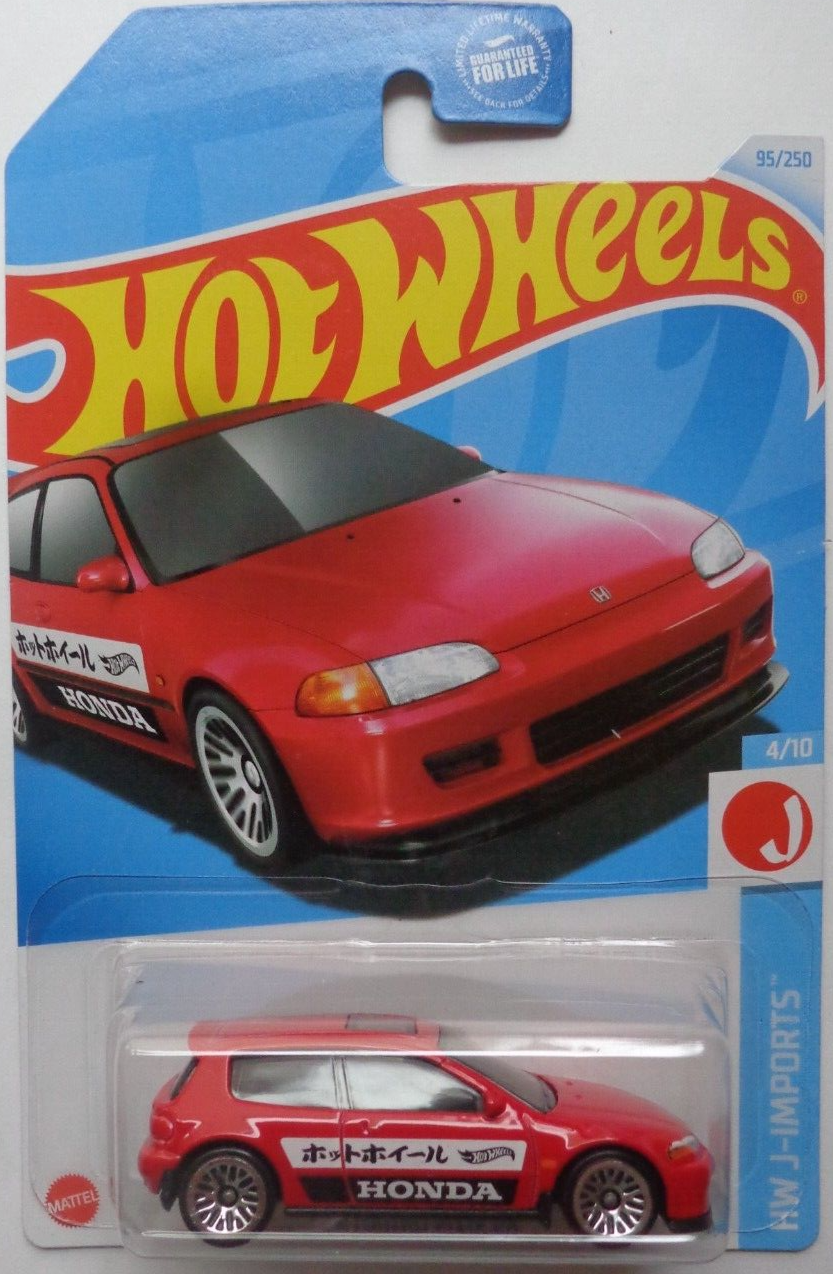 2024 Hot Wheels HW J-Imports 4/10 92 Honda Civic EG 95/250 Collectible