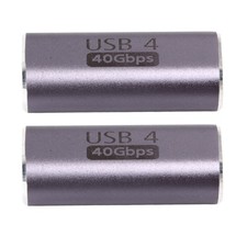 Type C To Type C Adapter Female To Female 40Gbps Data Transfer 100W Fast Chargin