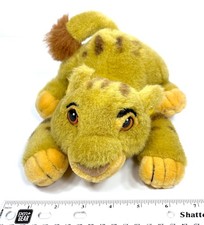 Disney Store The Lion King Vintage Simba Baby Cub Plush 1990  s Baby Simba 9  