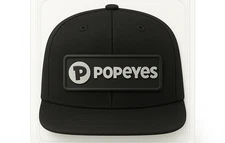 Popeyes Chicken Hat, Removable Metal Patch, Snapback