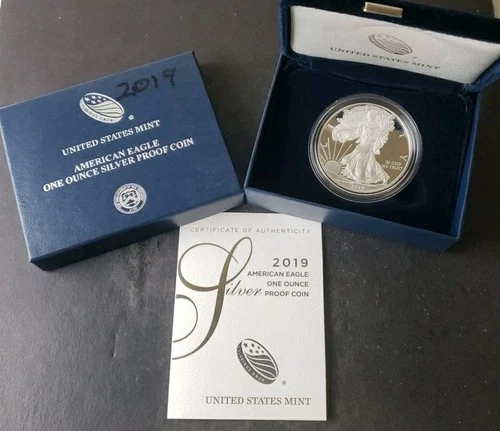 2019 W Proof $1 American Silver Eagle Dollar