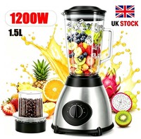 1200W Blender Smoothie Maker Food Processor Coffee Grinder Mixer Fruit Juice1.5L