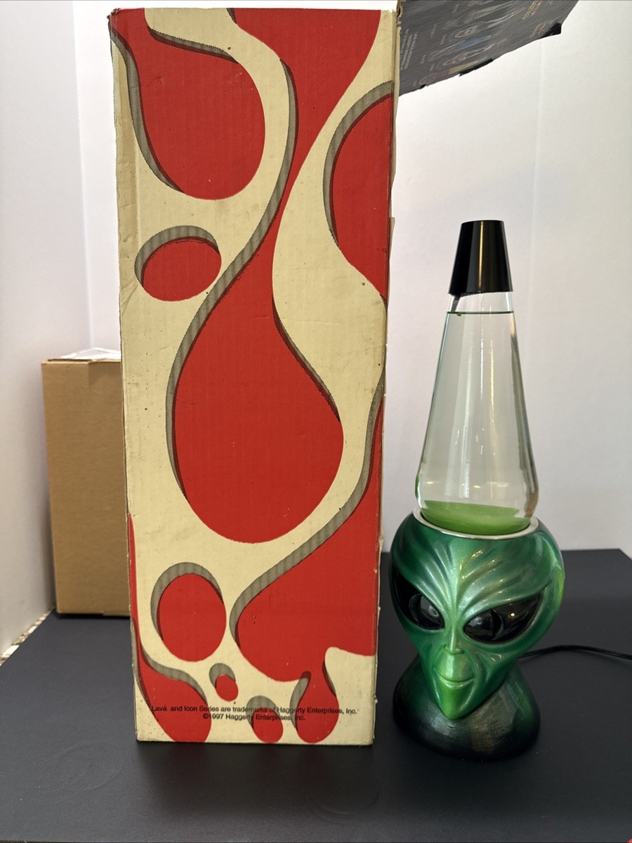 LAVA LAMP - LAV - ALIEN-Vintage - ICON Series -MINT w/box