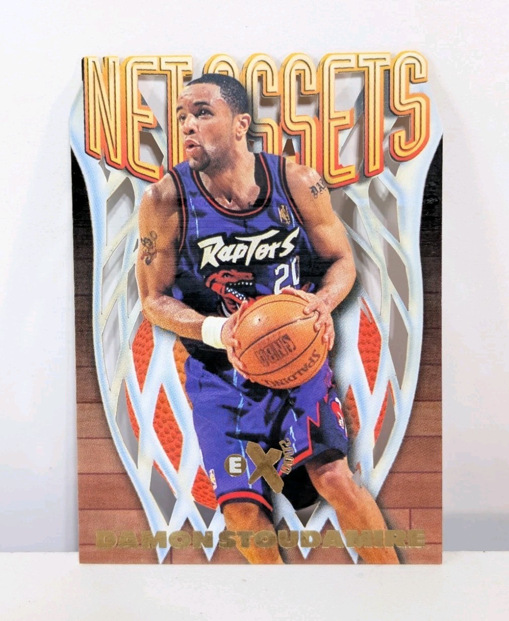 1996-97 Skybox E-X2000 NET ASSETS Damon Stoudamire #19 Toronto Raptors