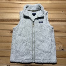 Patagonia Los Gatos Full Zip High Pile Fleece Gorpcore Vest Girls Size 12 Large