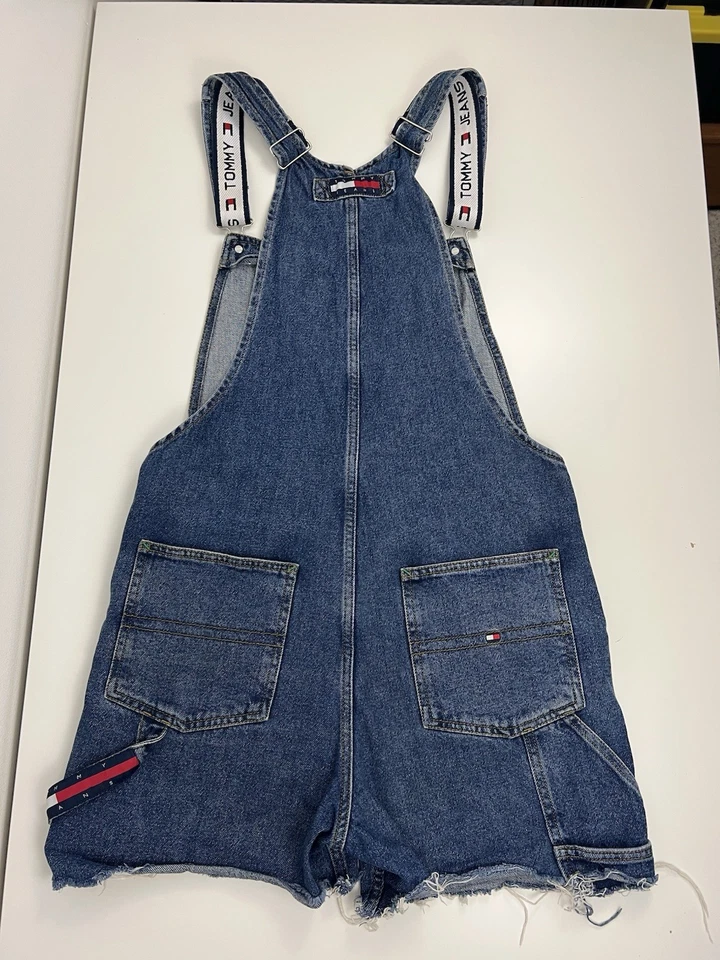 Tommy Hilfiger Jeans Mono Blanco Correas Baberos Unisex Talla 30 Corte LEER USADO Foto 2 de 4