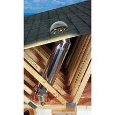 10 In. Impact Self Flashing Tubular Skylight Kit with Rigid Tunnel and Seamle...