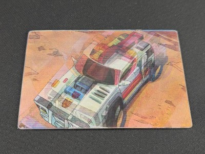 Transformers Micron Legend Ratchet Red Alert Holographic Card Takara Armada