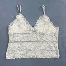 VTG 1970s AA Lingerie Slip Dress Sleepwear Full Sweep Nightgown Lace Hearts