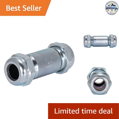 Compression Coupling 3-7/8 in x 1/2 in IPS Galvanized Steel Pipe Repair