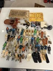 Vtg Star Wars Beater Action Figure Lot Of 54 + Accessories From 1977-1984 Kenner