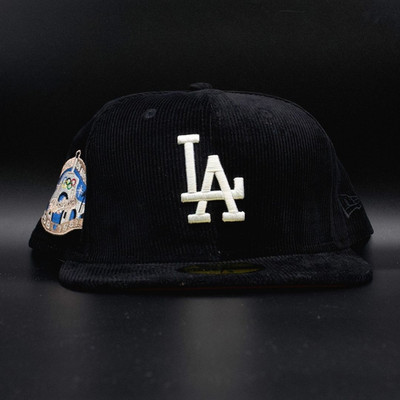 Los Angeles Dodgers Black Corduroy Colosseum 40th Anniversary Red Brim 59FIFTY