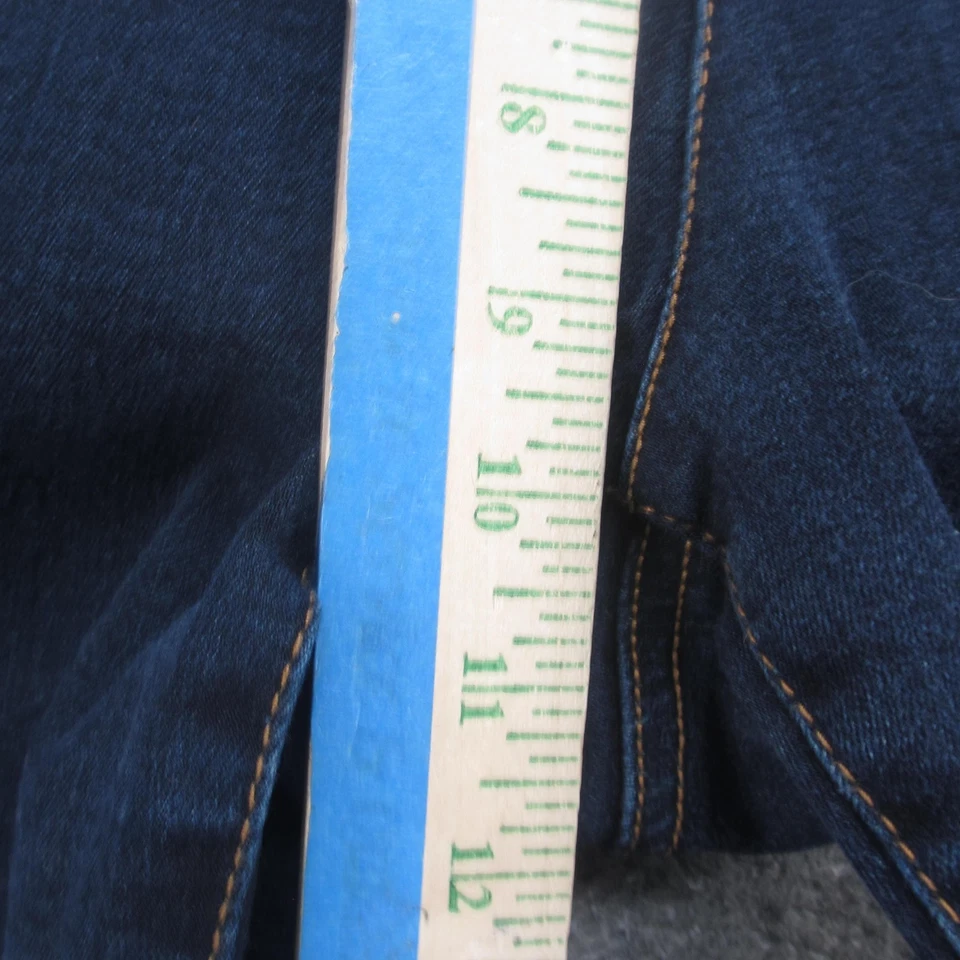 Pantalones de mezclilla para mujer INC International Concepts 16P azul pierna ajustada calce curvilíneo pequeños Foto 4 de 4