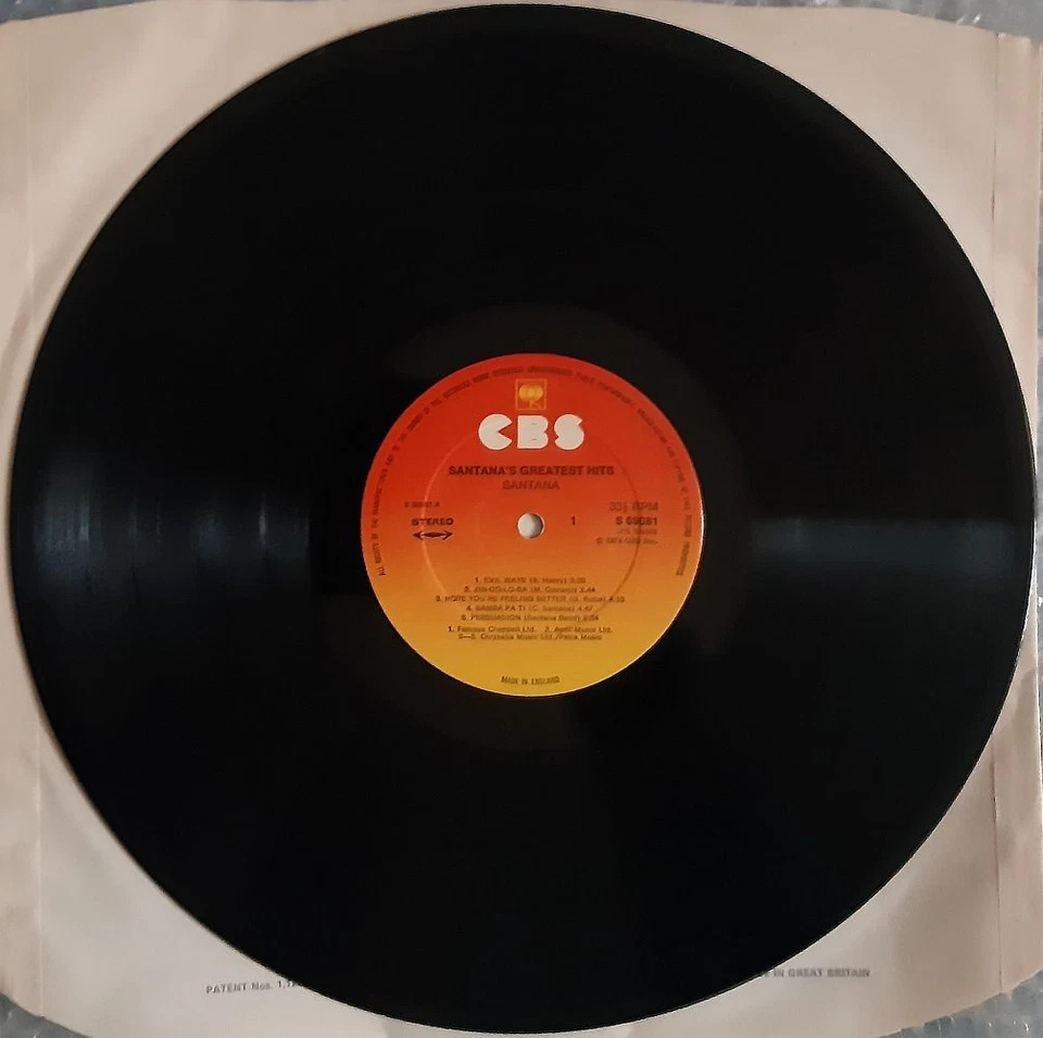 SANTANA'S GREATEST HITS, Vinyl Compilation LP, CBS 69081, 1974 - Image 3 of 4