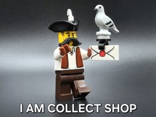 LEGO MINIFIG COLOMBOPHILE CASTLE MEDIEVAL AVEC SON PIGEON VOYAGEUR (NEUF)