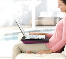 Belkin Laptop Cushdesk for laptops up to 18.4" in Black and Pink Cooling Stand