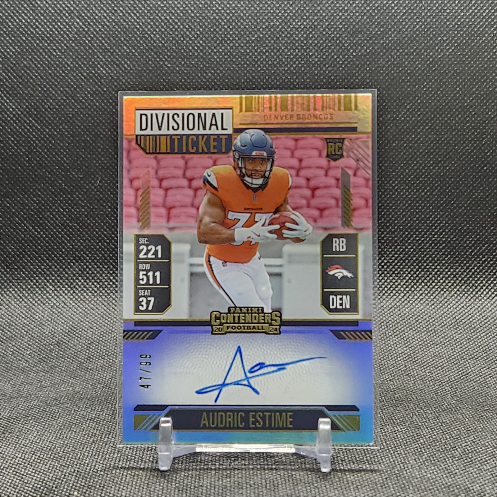 2024 Panini Contenders Divisional Ticket RPS Audric Estime #120 /99