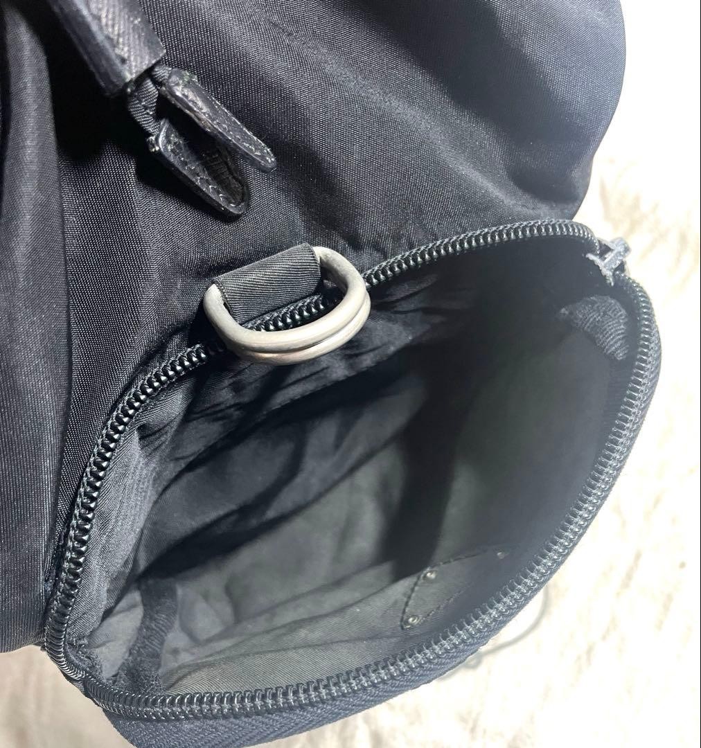 Excellent Condition PRADA Mini Backpack Black Tri… - image 8