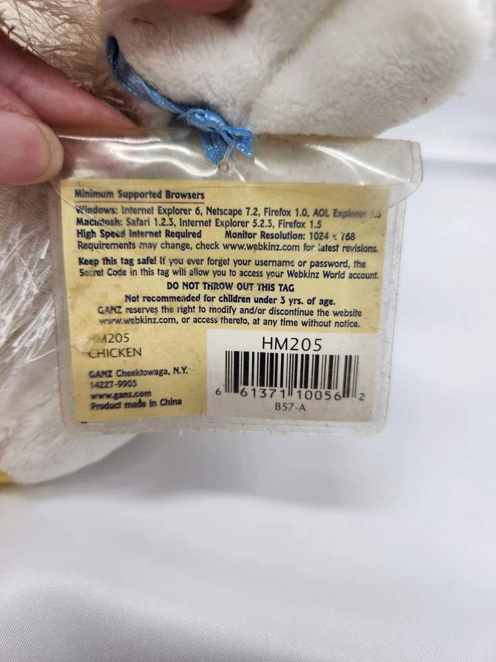 Ganz Webkinz Chicken Plush HM205  - Image 3 of 4