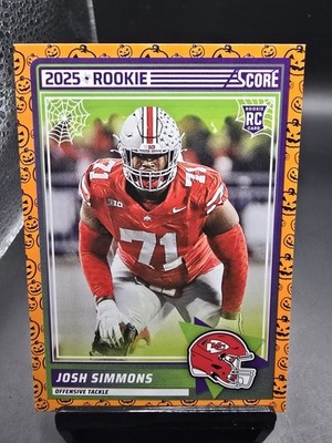 2025 Score A Treat Rookie RC #32 Josh Simmons - Kansas City Chiefs