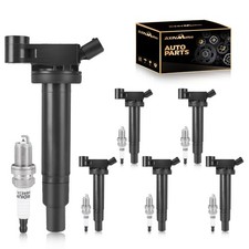 Confezione Bobina Accensione 6PZ e Candele UF267 Ricambio per Lexus ES300 RX3...