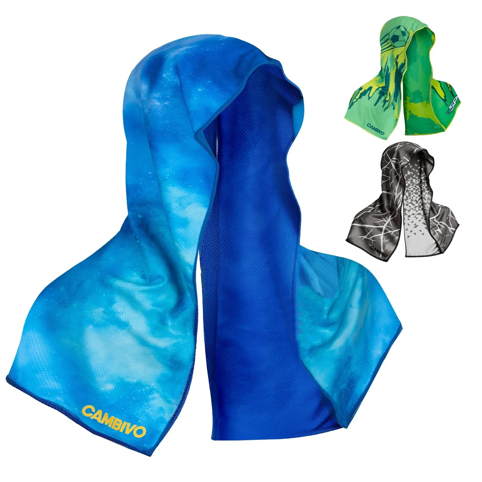 Cooling Hoodie Towel for Men and Women, Lightweight Breathable Sun Protection...