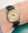 Pobeda Central Second 2609 Soviet USSR Mechanical Men Military Vintage Watch