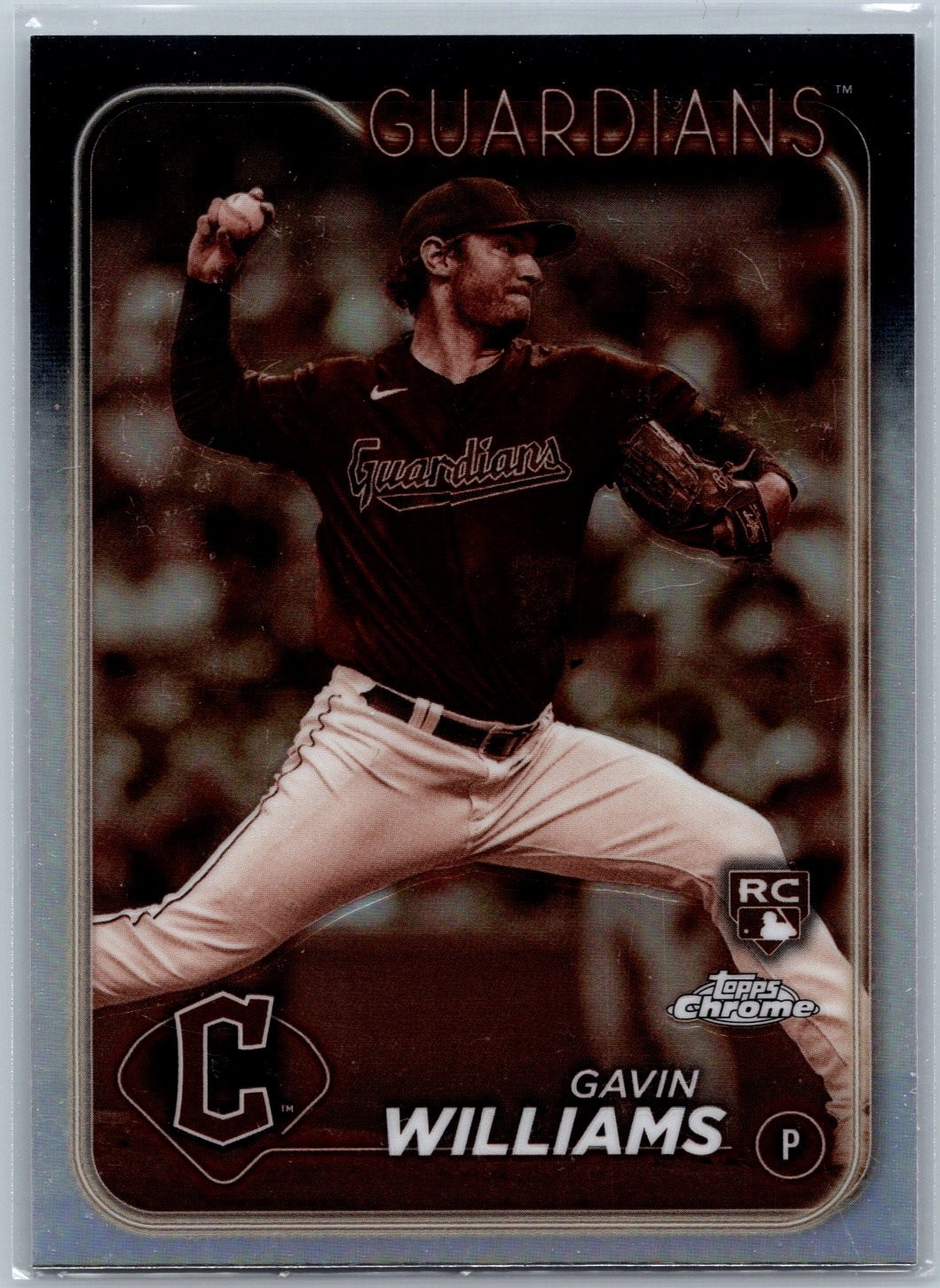 2024 Topps Chrome - Gavin Williams #15 Sepia Refractor (RC)