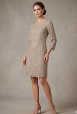 Alice + Olivia Sexy Silver Dress Size 8