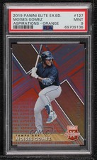 2019 Elite Extra Edition Aspirations Orange 88/100 Moises Gomez PSA 9 MINT 02au