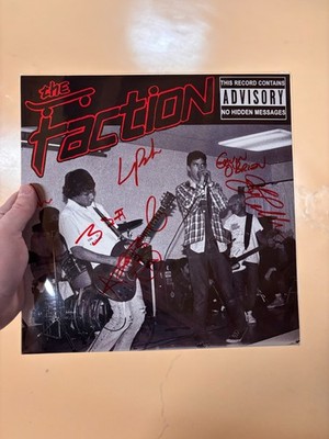 The Faction - No Hidden Messages SIGNED Yellow Vinyl New Never Played