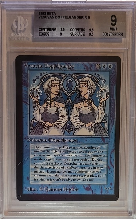 MTG Vesuvan Doppelganger Limited Edition (Beta) Mint BGS 9 Vintage Graded Magic