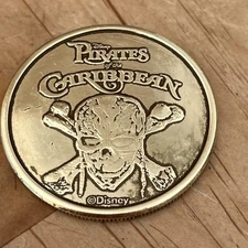 Disney Pirates of the Caribbean Token Coin Skeleton Capt Crew Brasso’d It